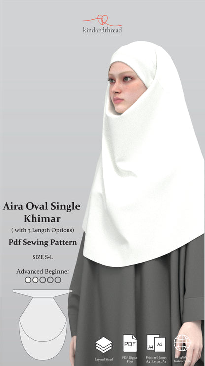 Aira Oval Single Khimar